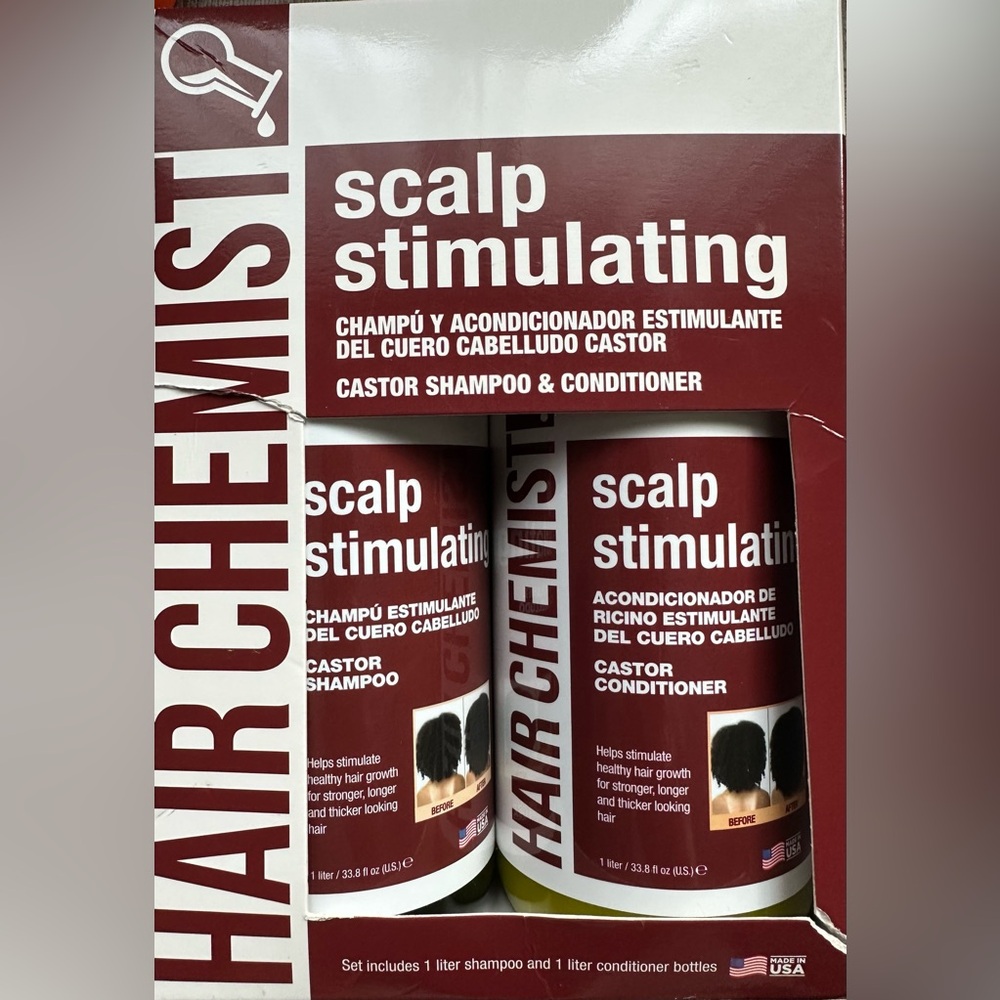 NEW Hair Chemist Scalp Stimulating Castor Shampoo and Conditioner